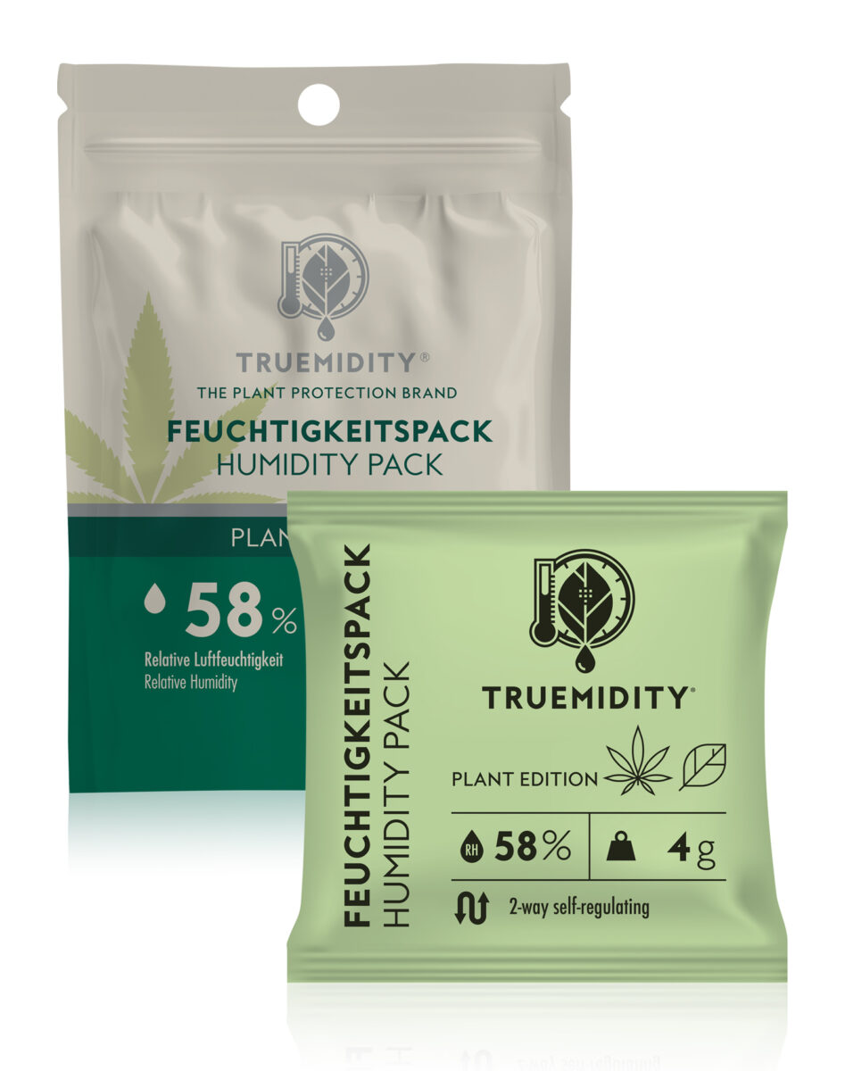 Truemidity® Plant Feuchtigkeitspacks 2-Wege Feuchtigkeitsregulator 58%, 4g